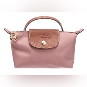 Longchamp Mini Bag in Mauve and Brown